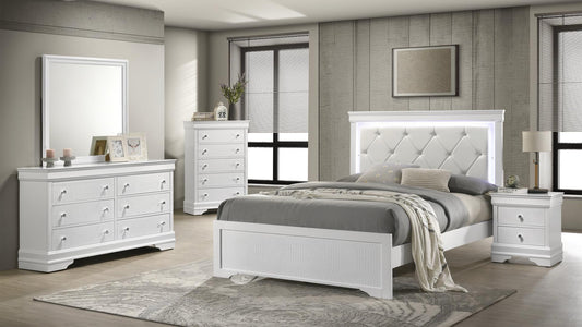 Blaze White Bed