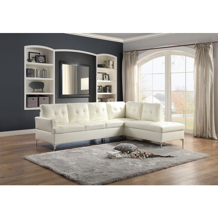 2-Piece Sectional with Right Chaise Grey