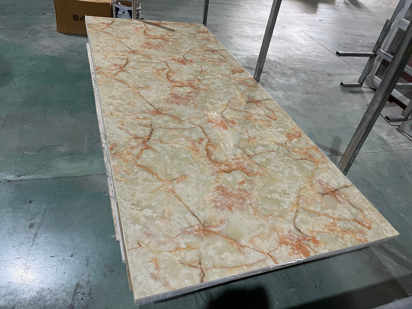 PVC Wall Marble Panel Red Marfil