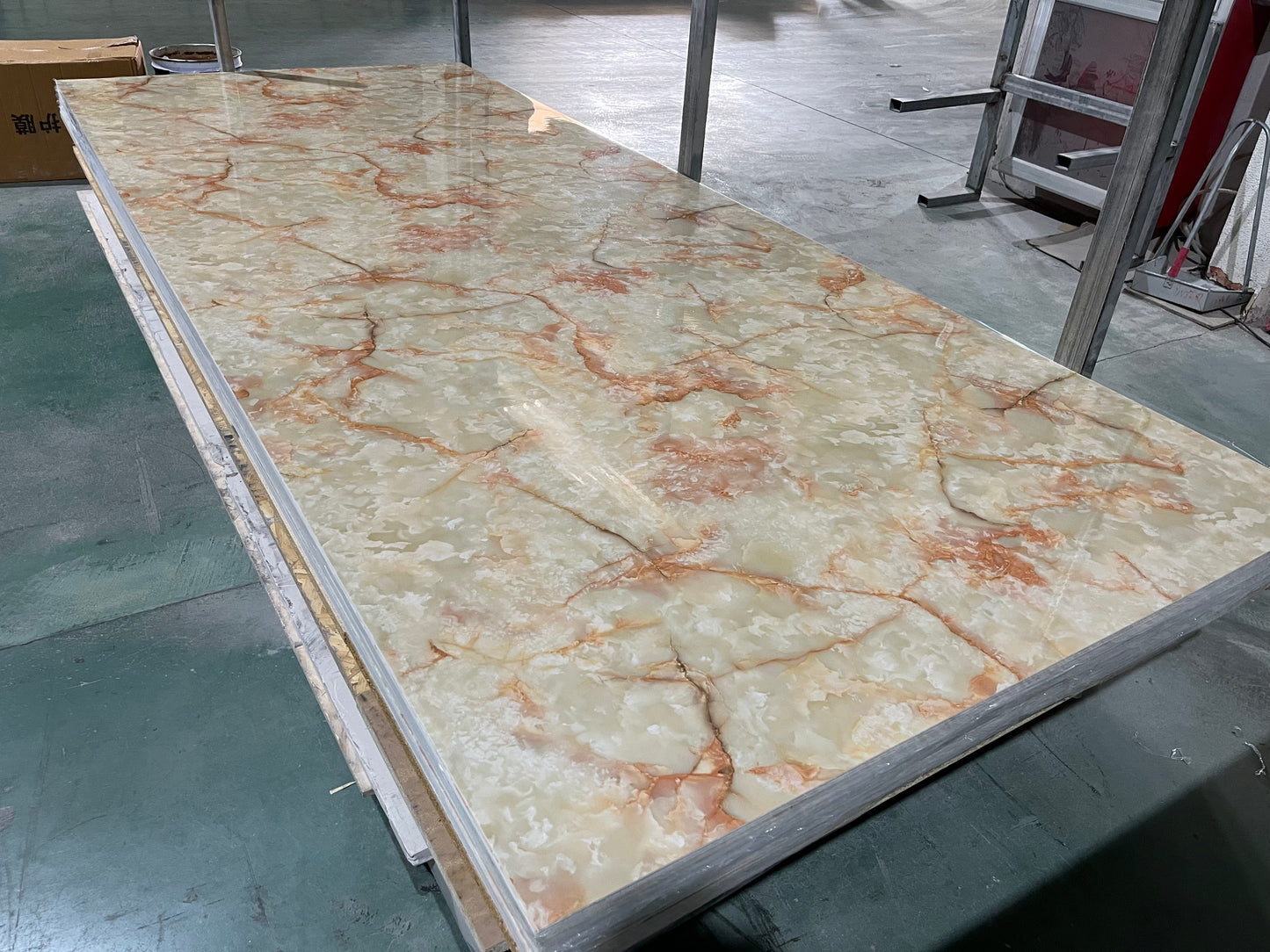 PVC Wall Marble Panel Red Marfil