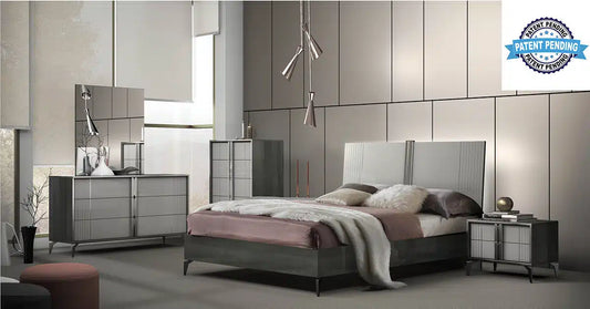 Italian Queen Bedroom Set Ruby (5pcs)