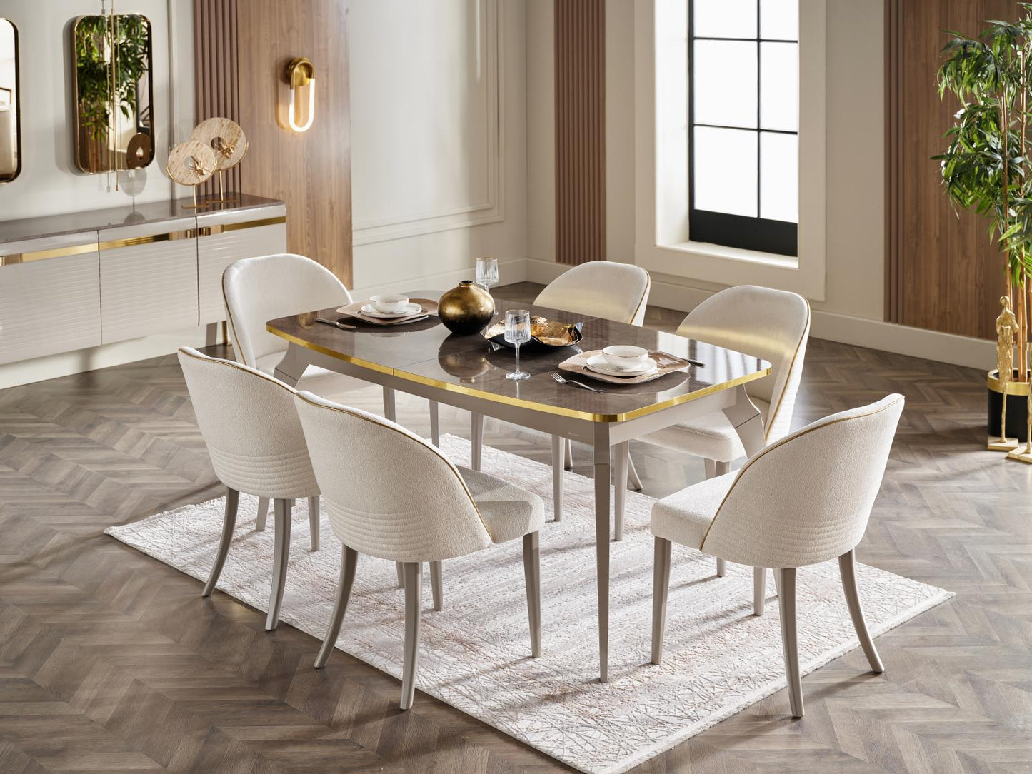 VERONICA I DINING 7PCS