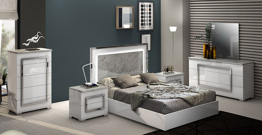 Italian Queen Bedroom Set Sara (5pcs)