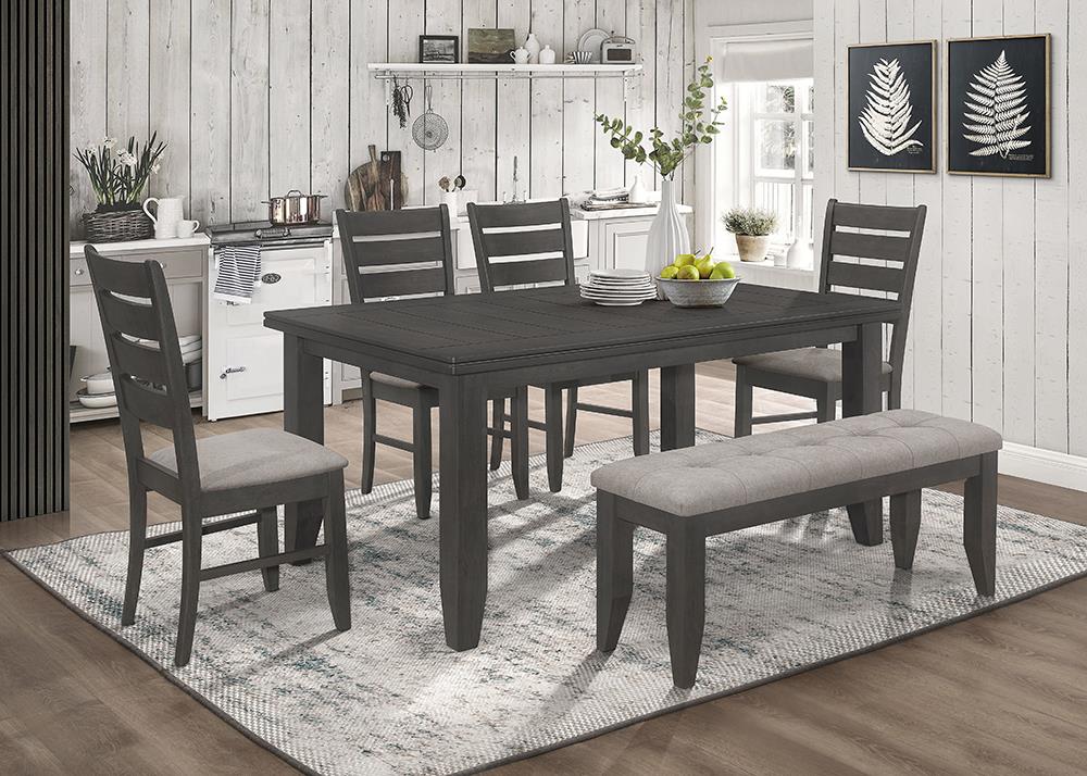 DINING TABLE 6 PC SET 102721GRY-S6