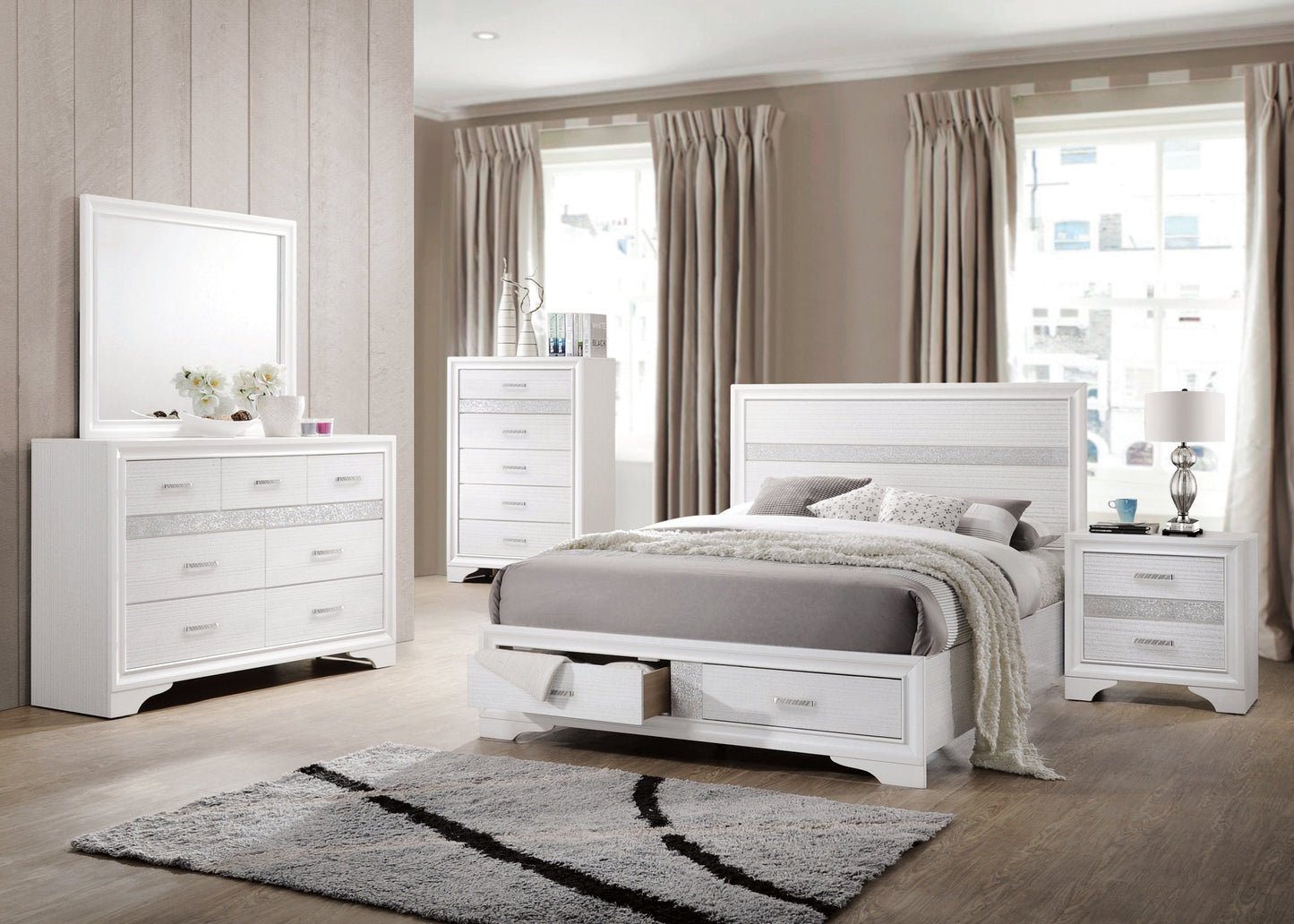 MIRANDA Q 4PC SET (Q.BED,NS,DR,MR) 205111Q-S4