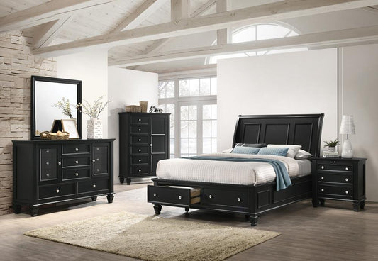 SANDY CA KING 5PC SET (KW.BED,NS,DR,MR,CH) 201329KW-S5