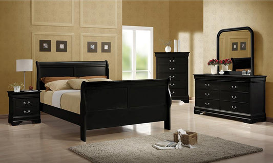 LOUIS FULL BED 5 PC SET 203961F-S5
