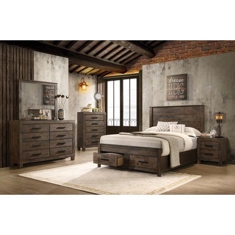WOODMONT CALIFORNIA KING BED 4 PC SET 222631KW-S4
