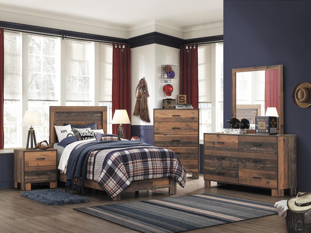 SIDNEY TWIN BED 5 PC SET 223141T-S5