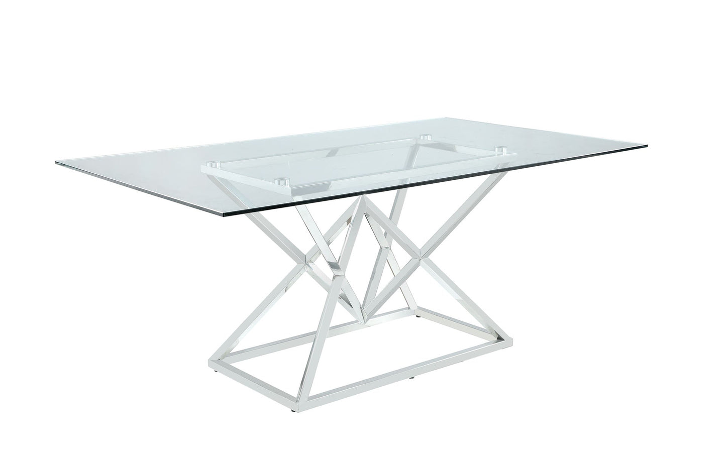 RECT GLASS DINING TABLE 109451