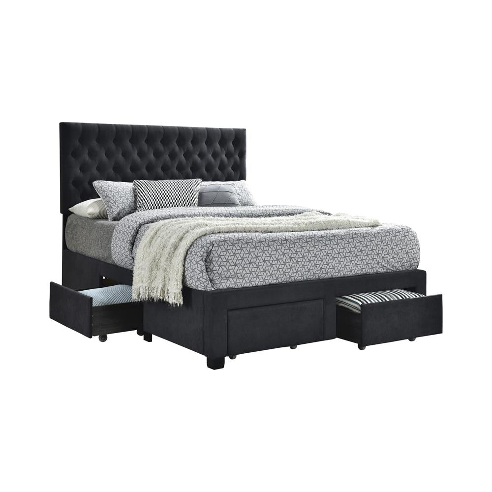 SOLEDAD E KING STORAGE BED 305877KE