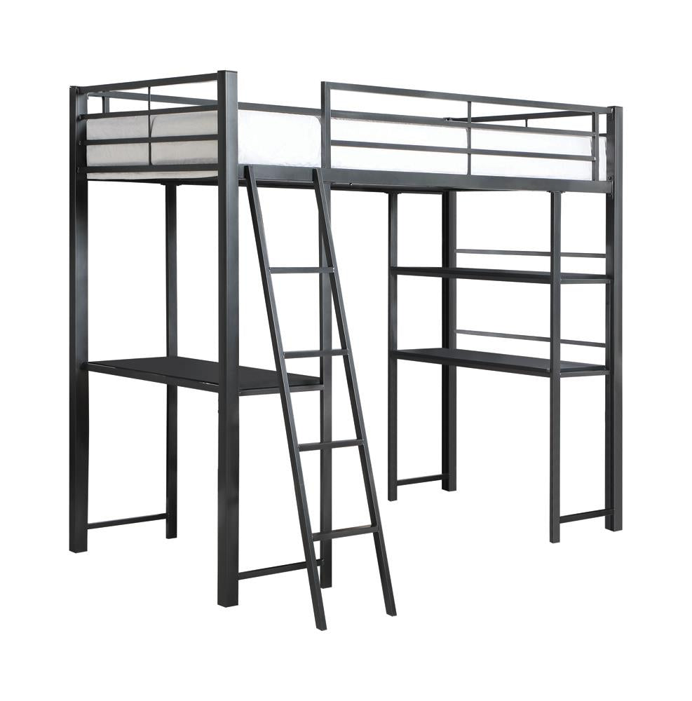 HADLEY TWIN WORKSTATION LOFT BED 400961T