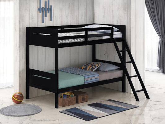 LITTLETON TWIN/TWIN BUNK BED 405051BLK