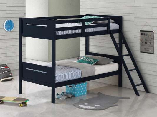 LITTLETON TWIN/TWIN BUNK BED 405051BLU