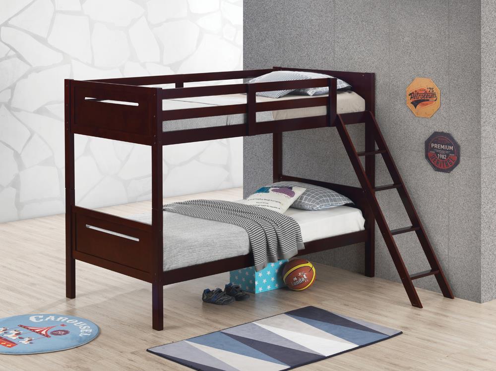 LITTLETON TWIN/TWIN BUNK BED 405051BRN
