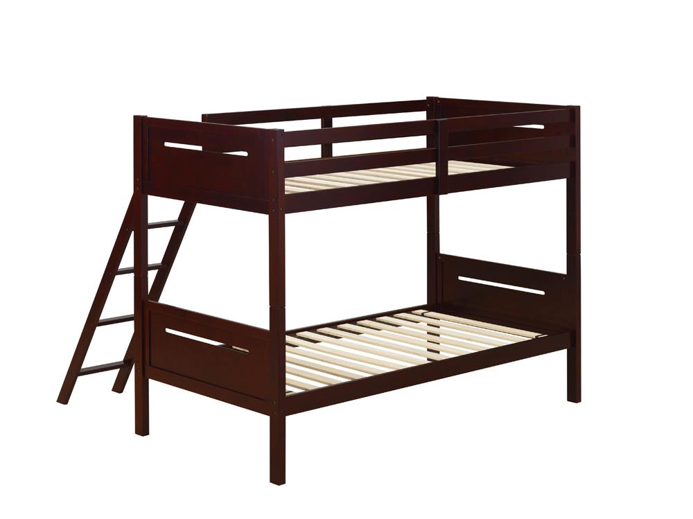 LITTLETON TWIN/TWIN BUNK BED 405051BRN