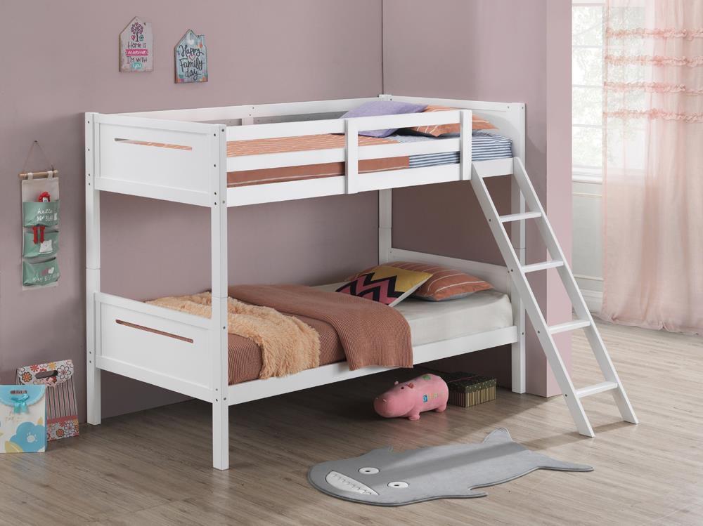 LITTLETON TWIN/TWIN BUNK BED 405051WHT