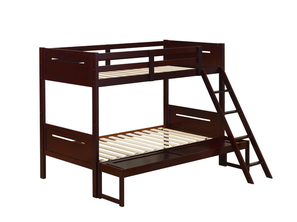 LITTLETON TWIN/FULL BUNK BED 405052BRN