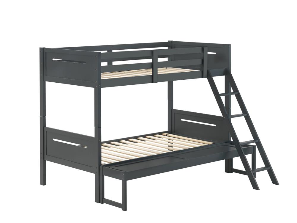 LITTLETON TWIN/FULL BUNK BED 405052GRY