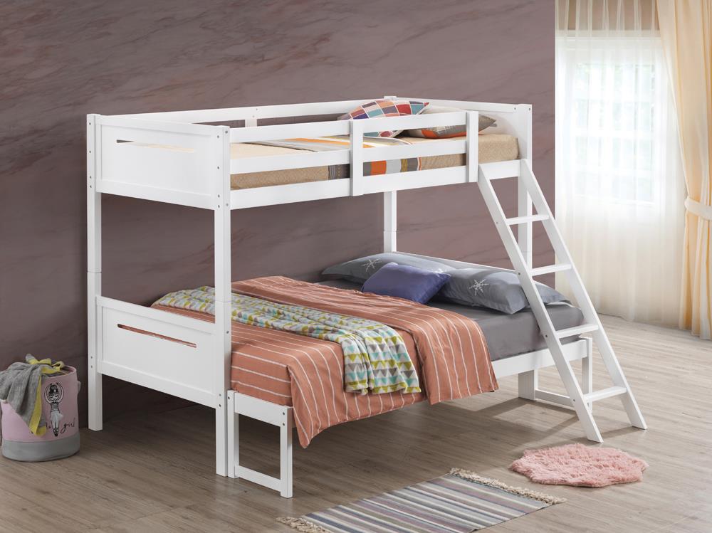LITTLETON TWIN/FULL BUNK BED 405052WHT