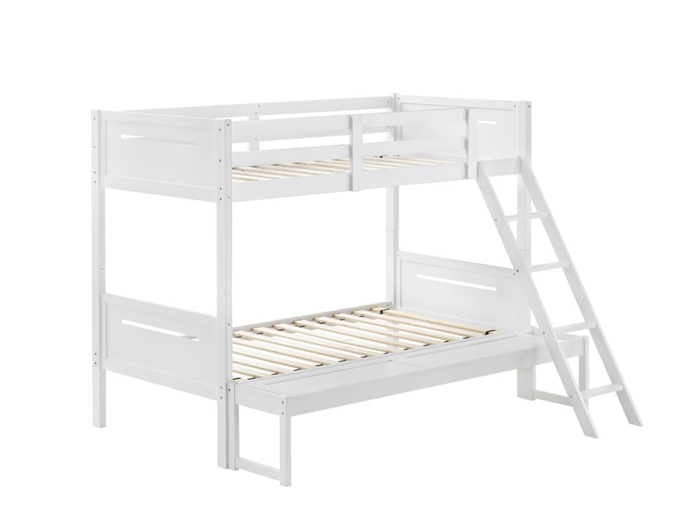 LITTLETON TWIN/FULL BUNK BED 405052WHT