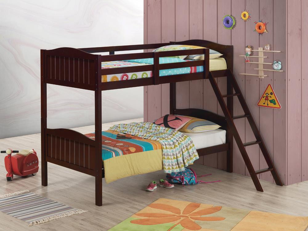 LITTLETON TWIN/TWIN BUNK BED 405053BRN