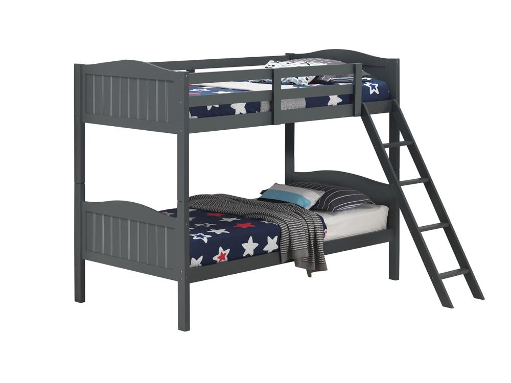 LITTLETON TWIN/TWIN BUNK BED 405053GRY