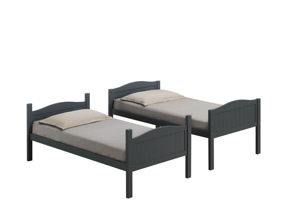 LITTLETON TWIN/TWIN BUNK BED 405053GRY