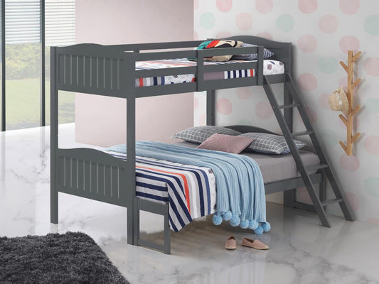 LITTLETON TWIN/FULL BUNK BED 405054GRY