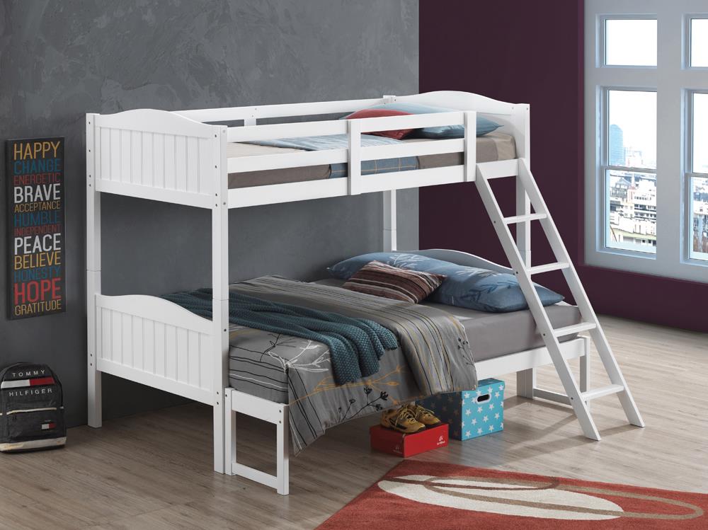 LITTLETON TWIN/FULL BUNK BED 405054WHT