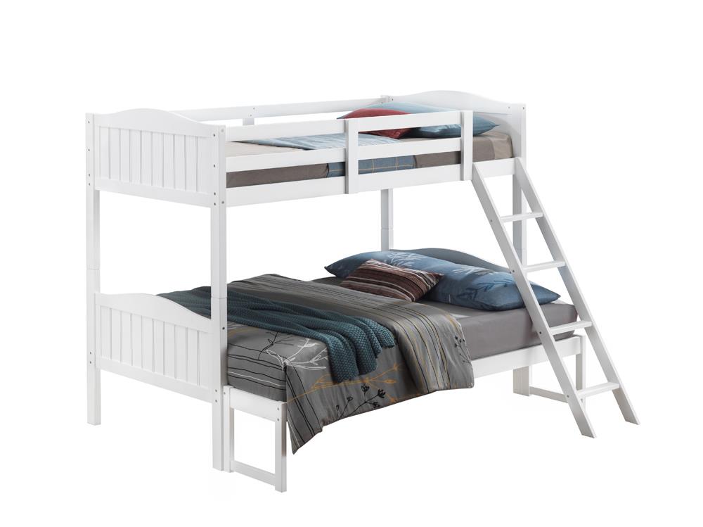 LITTLETON TWIN/FULL BUNK BED 405054WHT