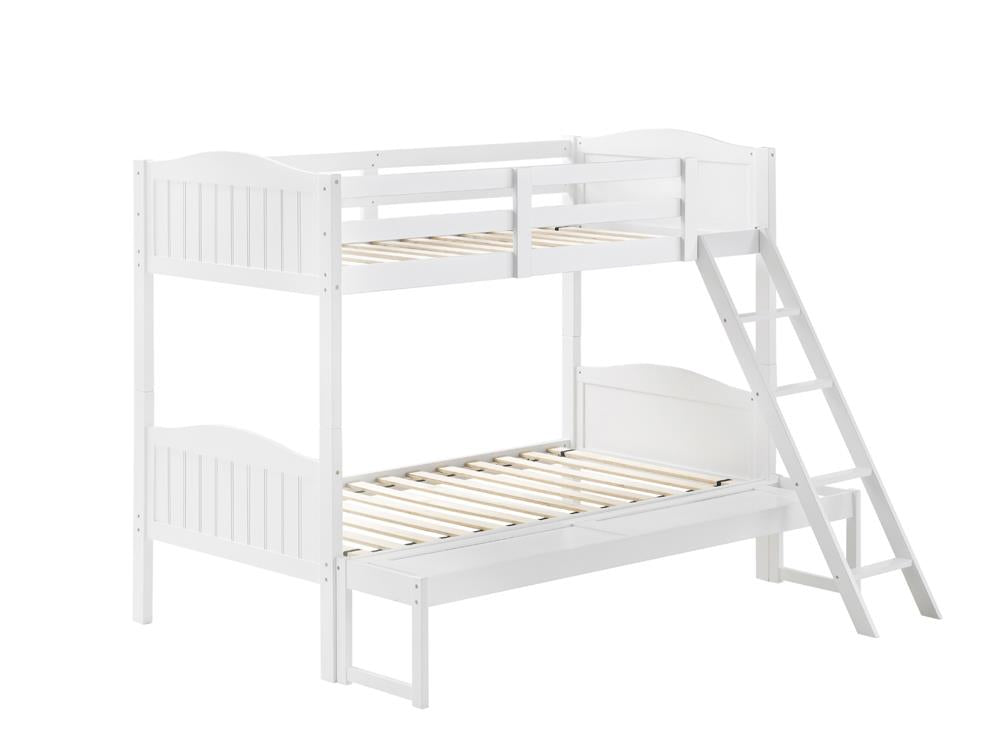 LITTLETON TWIN/FULL BUNK BED 405054WHT