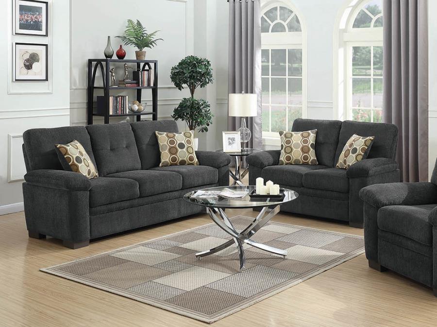 Fairbairn Upholstered Tufted Living Room 2PC Set