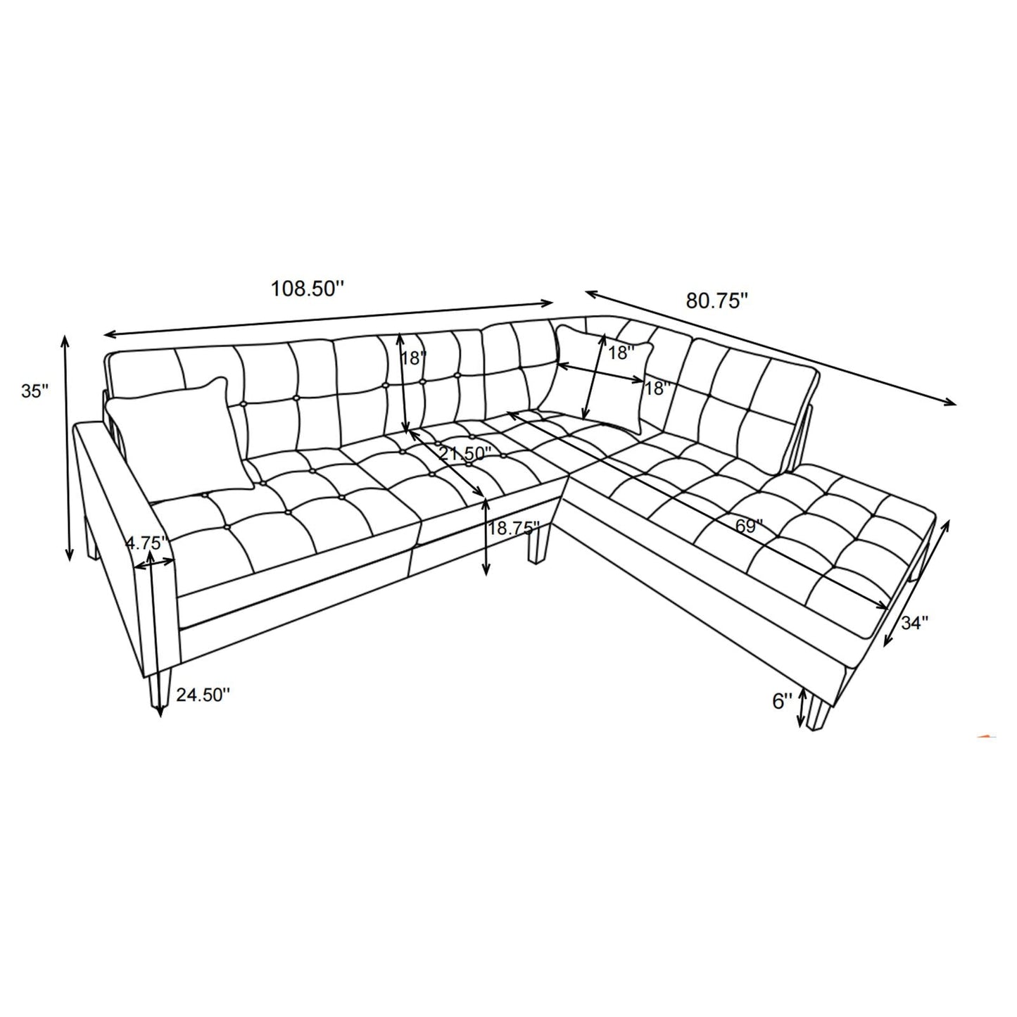 BARTON SECTIONAL 509796