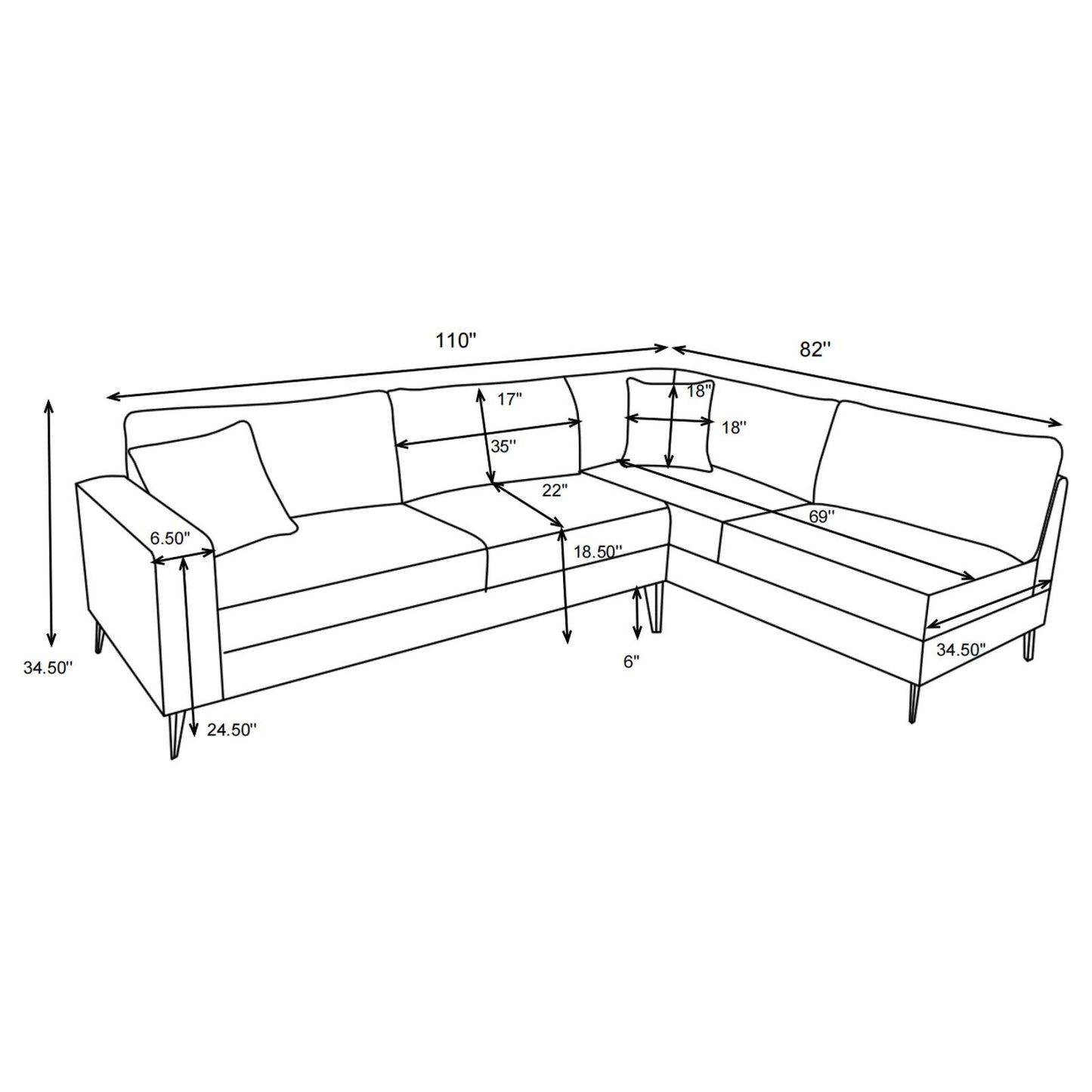 CLINT SECTIONAL 509806