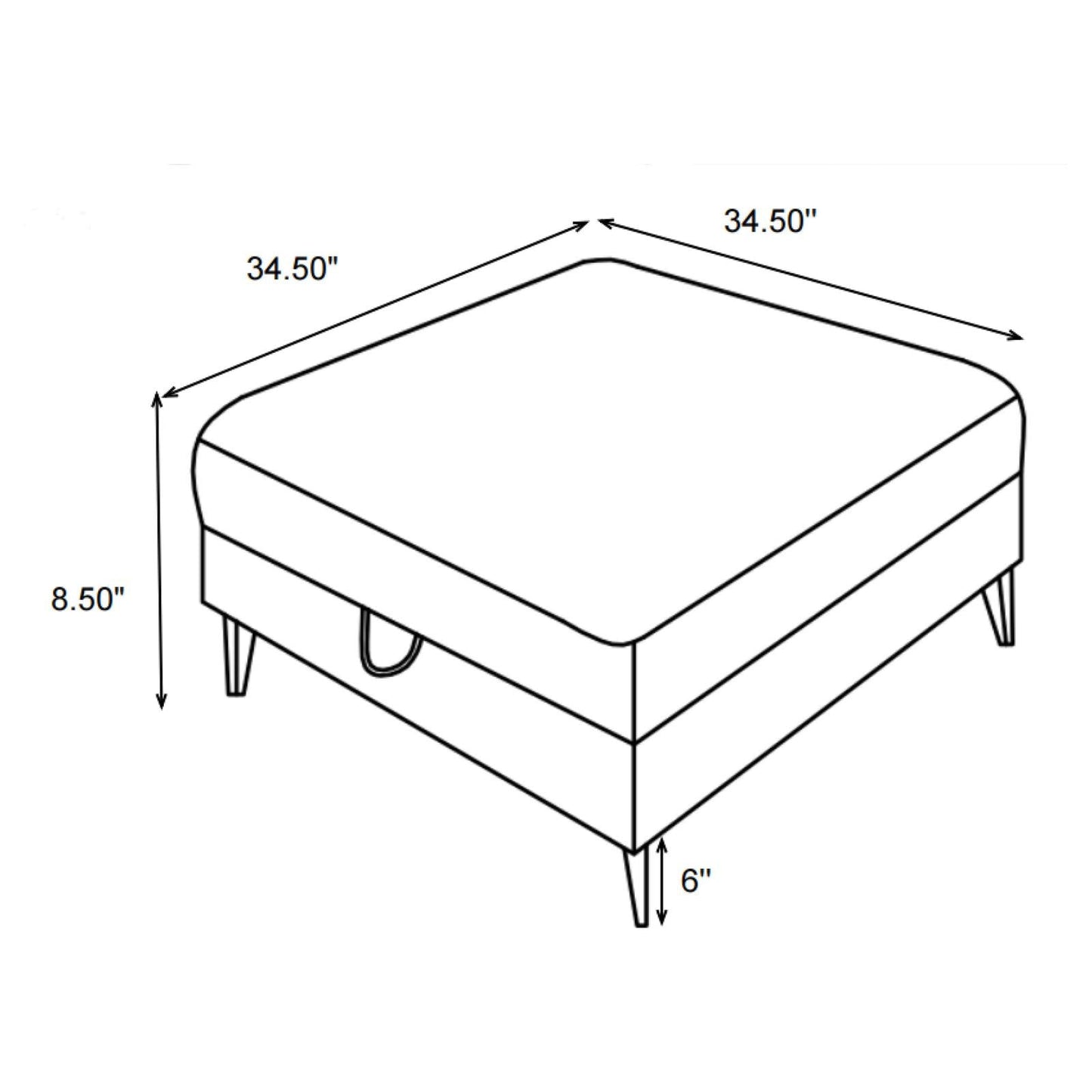 CLINT STORAGE OTTOMAN 509807
