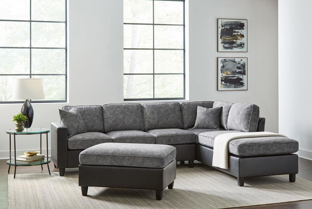 VINNY SECTIONAL+OTTOMAN 552040-SET