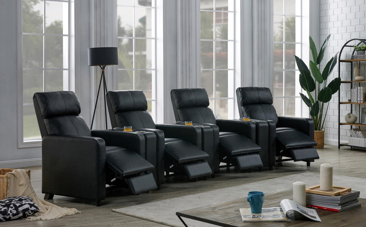 TOOHEY 7 PC 4-SEATER HOME THEATER 600181-S4A