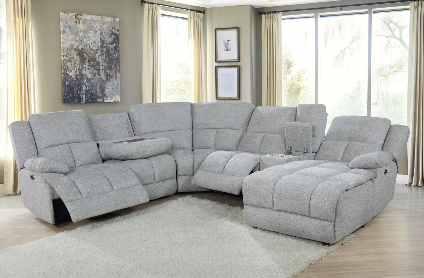 6 PC POWER SECTIONAL 602560P