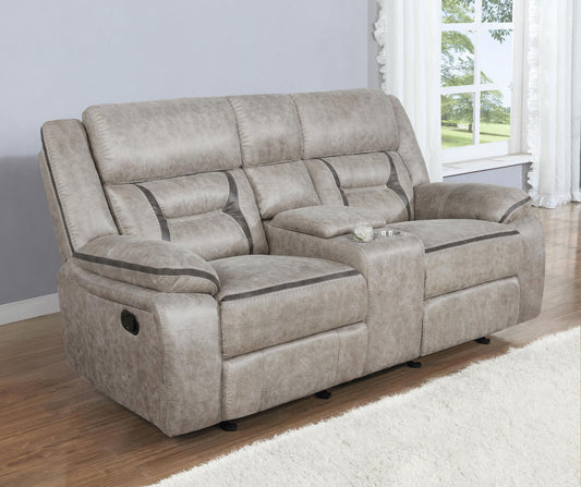 GREER GLIDER LOVESEAT W/ CONSOLE 651352