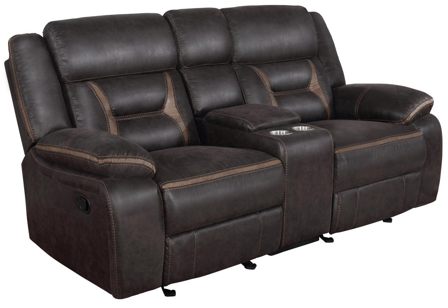 GREER GLIDER LOVESEAT W/ CONSOLE 651355