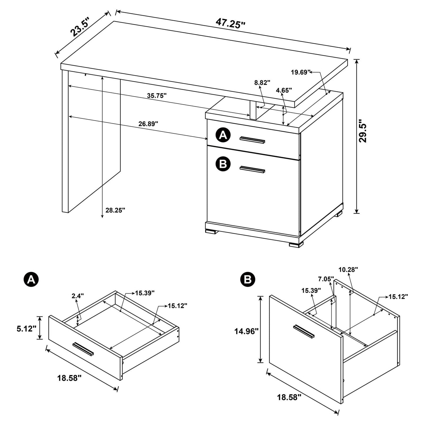 OFFICE DESK 800109