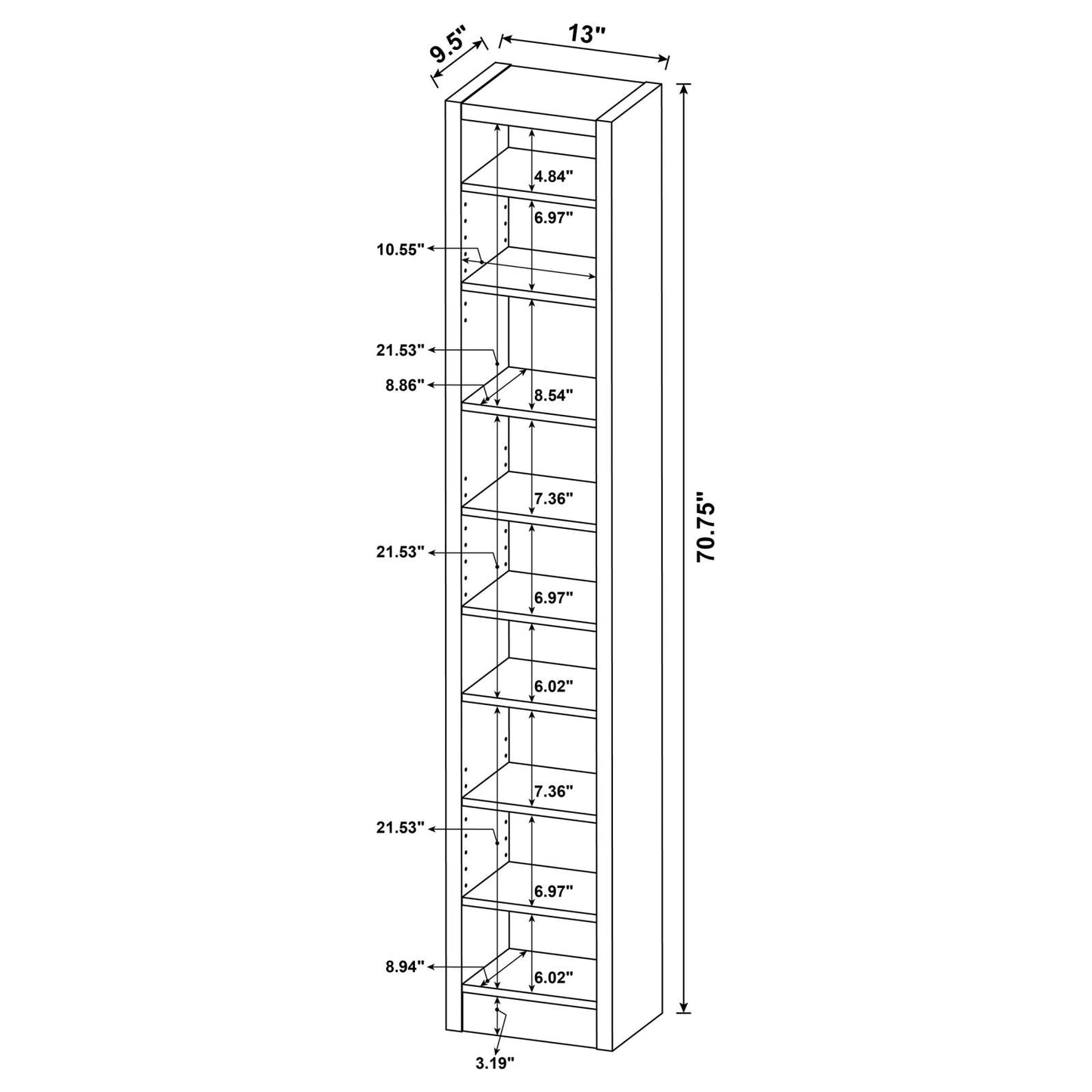 BOOKCASE 800285