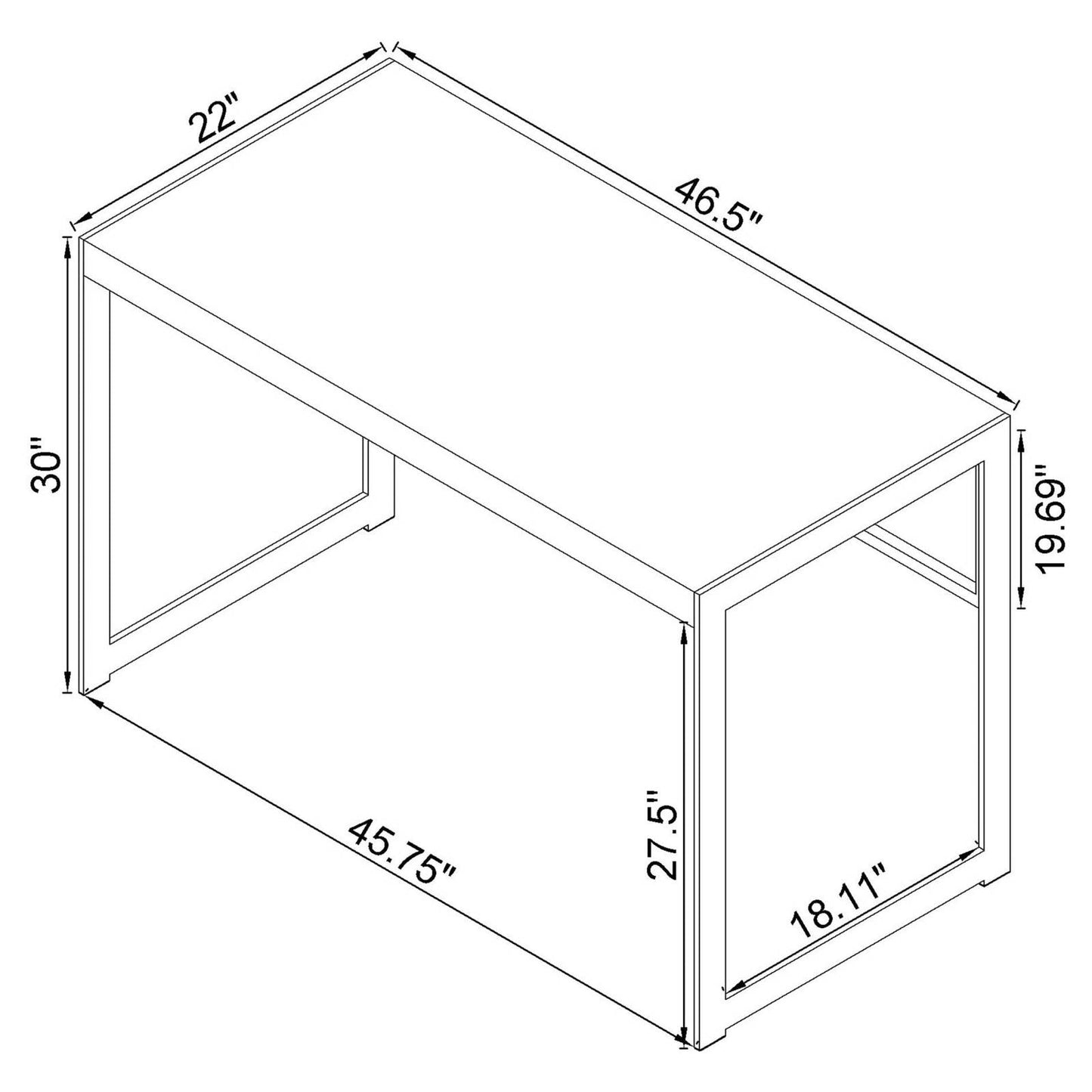 ESTRELLA WRITING DESK 800655