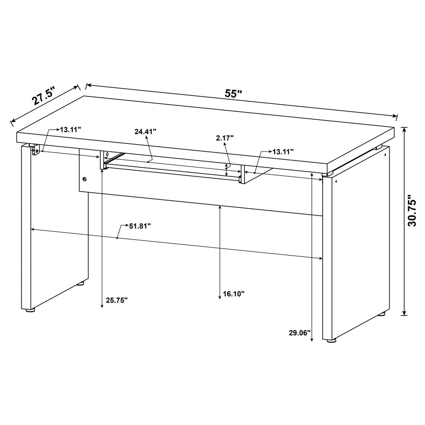 SKYLAR COMPUTER DESK 800891