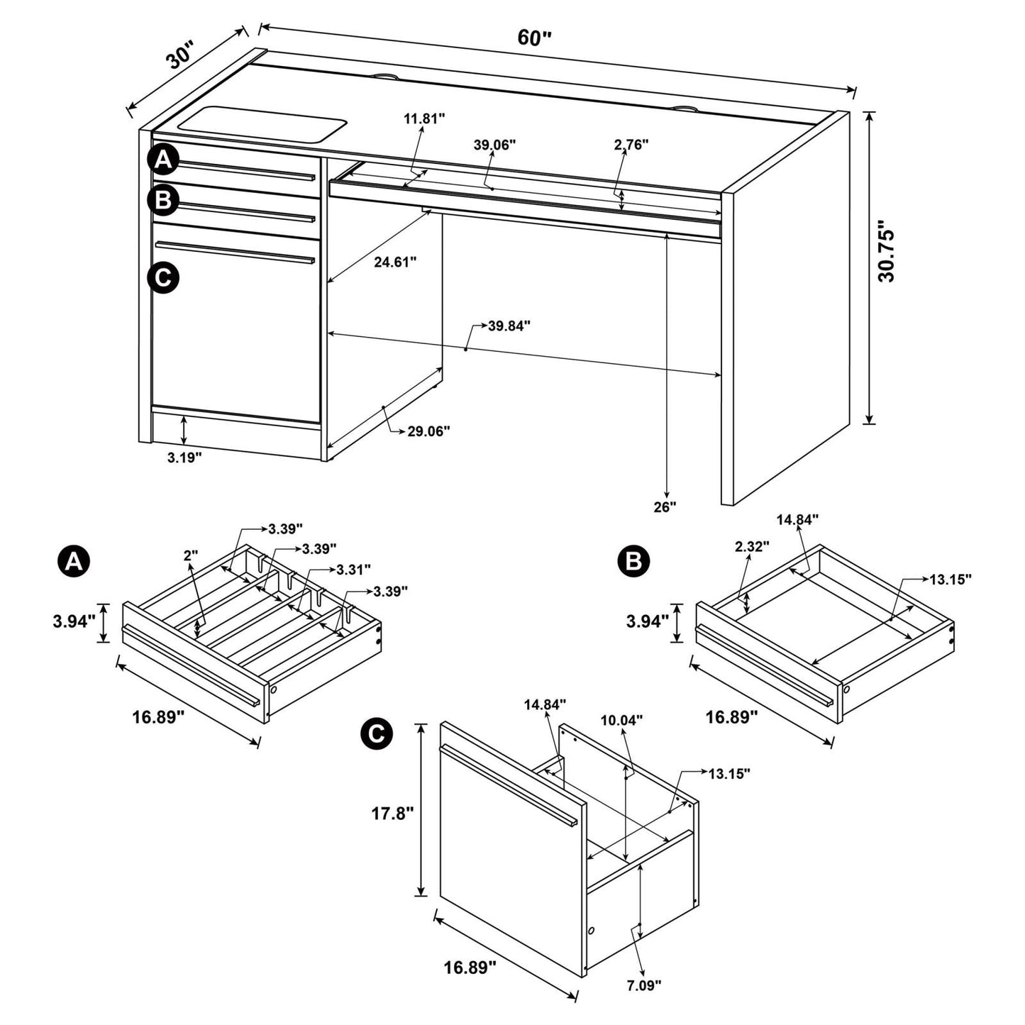 CONNECT-IT DESK 800982