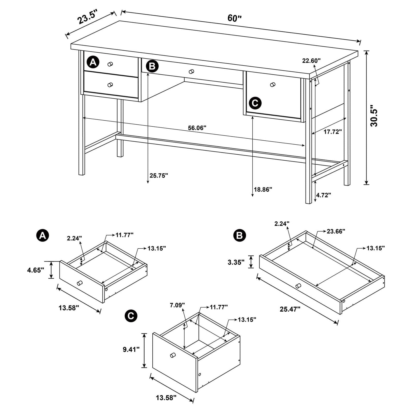 KEMPER WRITING DESK 801235