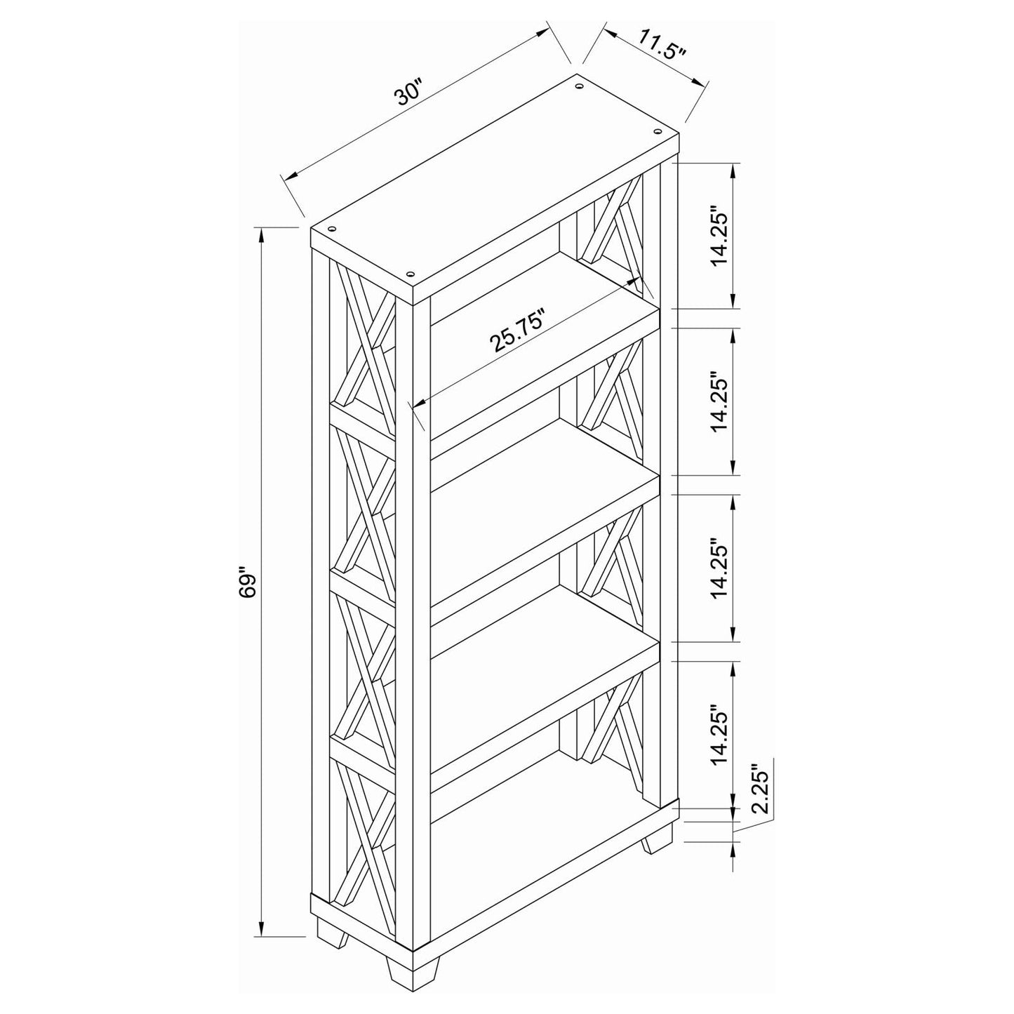 HUMFRYE BOOKCASE 801353