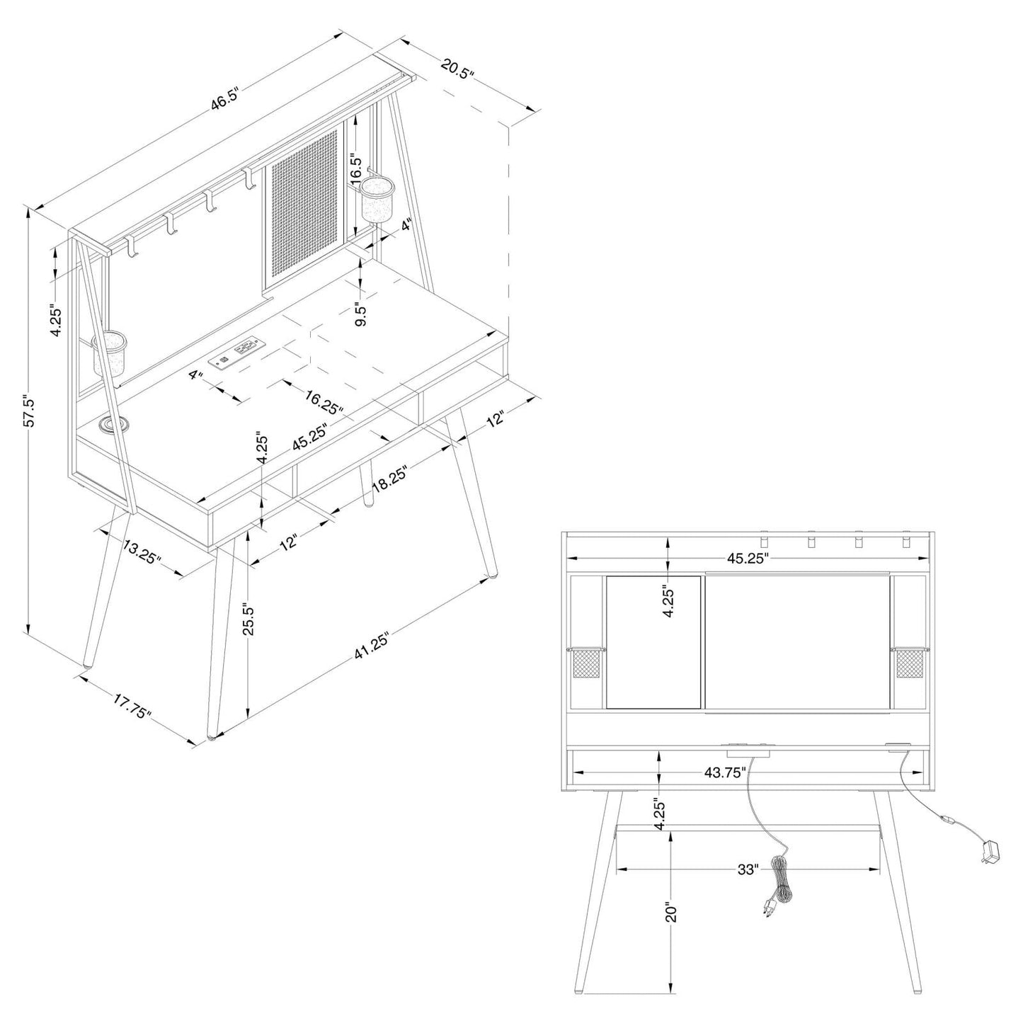 JESSIE WRITING DESK 801404