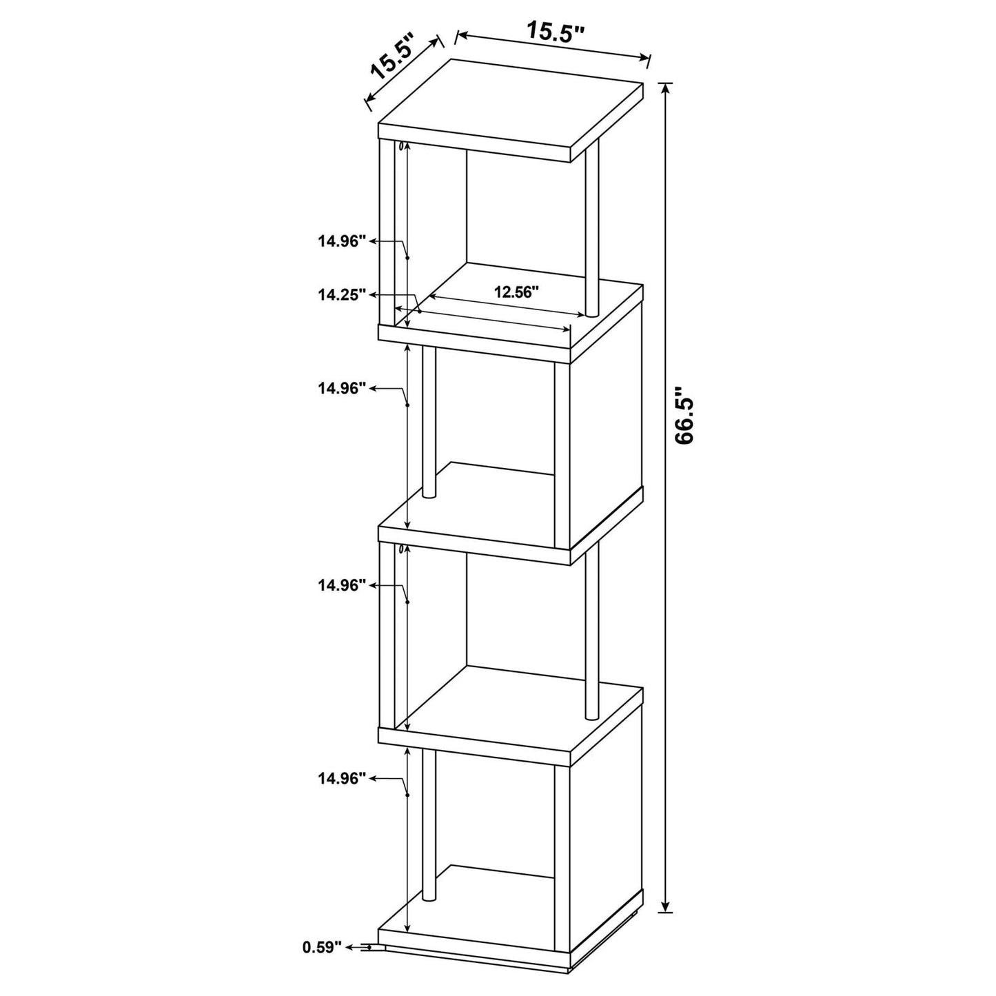 BAXTER BOOKCASE 801418